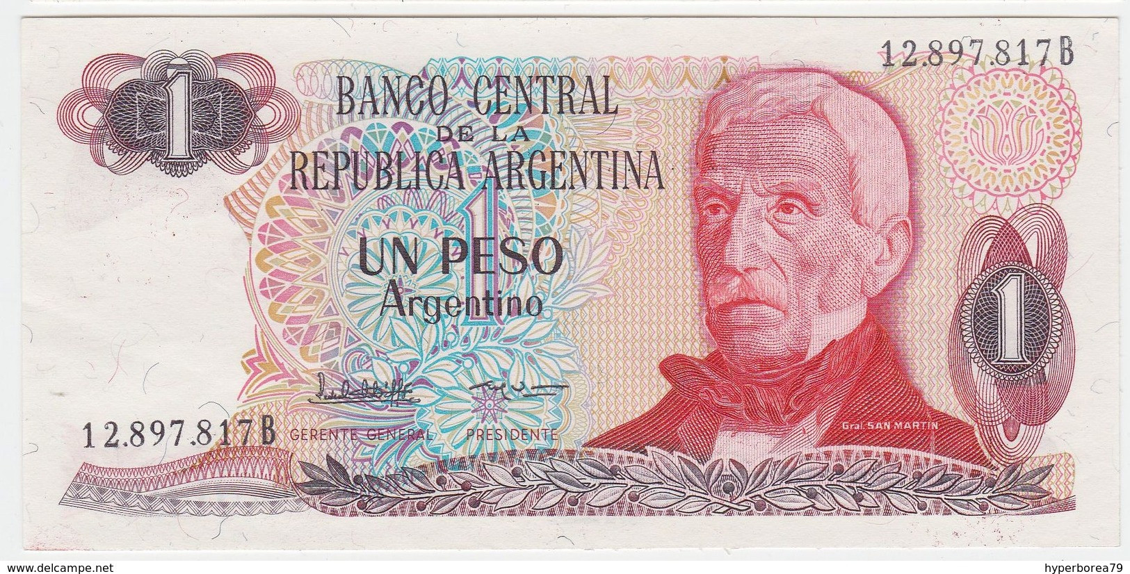 Argentina P 311 - 1 Peso Argentino 1983 1985 - AUNC - Argentine