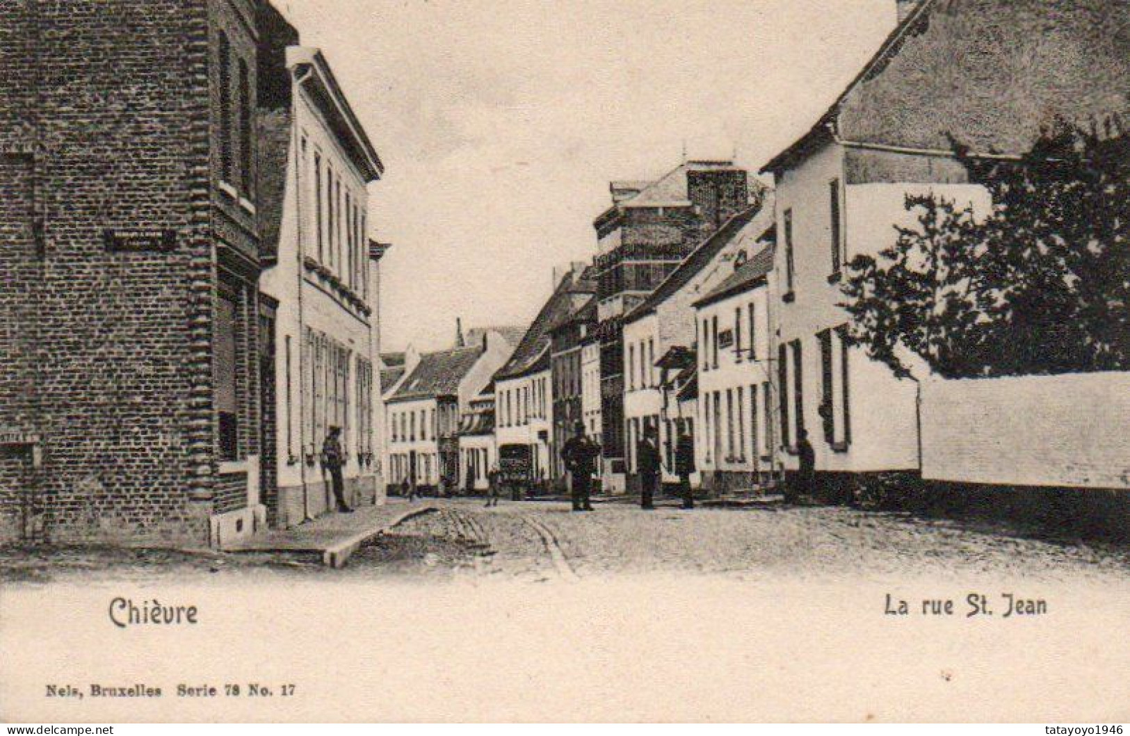 CHIEVRE La Rue St Jean Animée Voyagé  En 1908 - Chievres