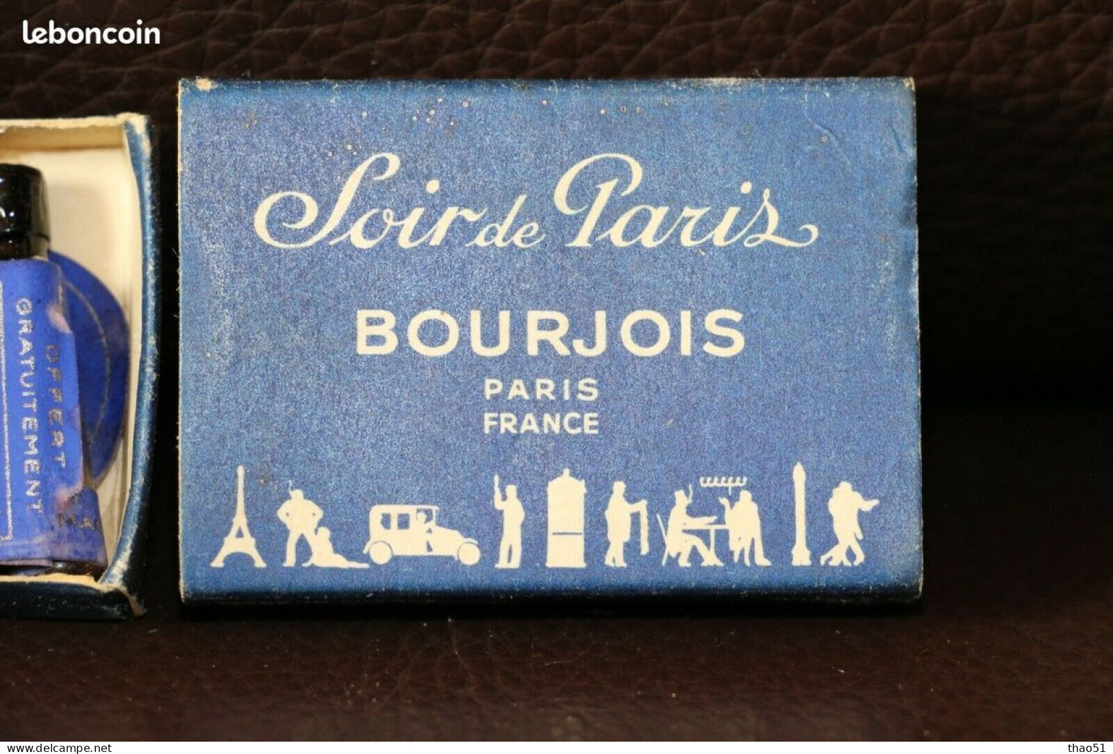 Vintage 6 Tubes Miniatures PARFUM BOURJOIS En Boite D'allumettes SOIR DE PARIS - Miniatures (avec Boite)
