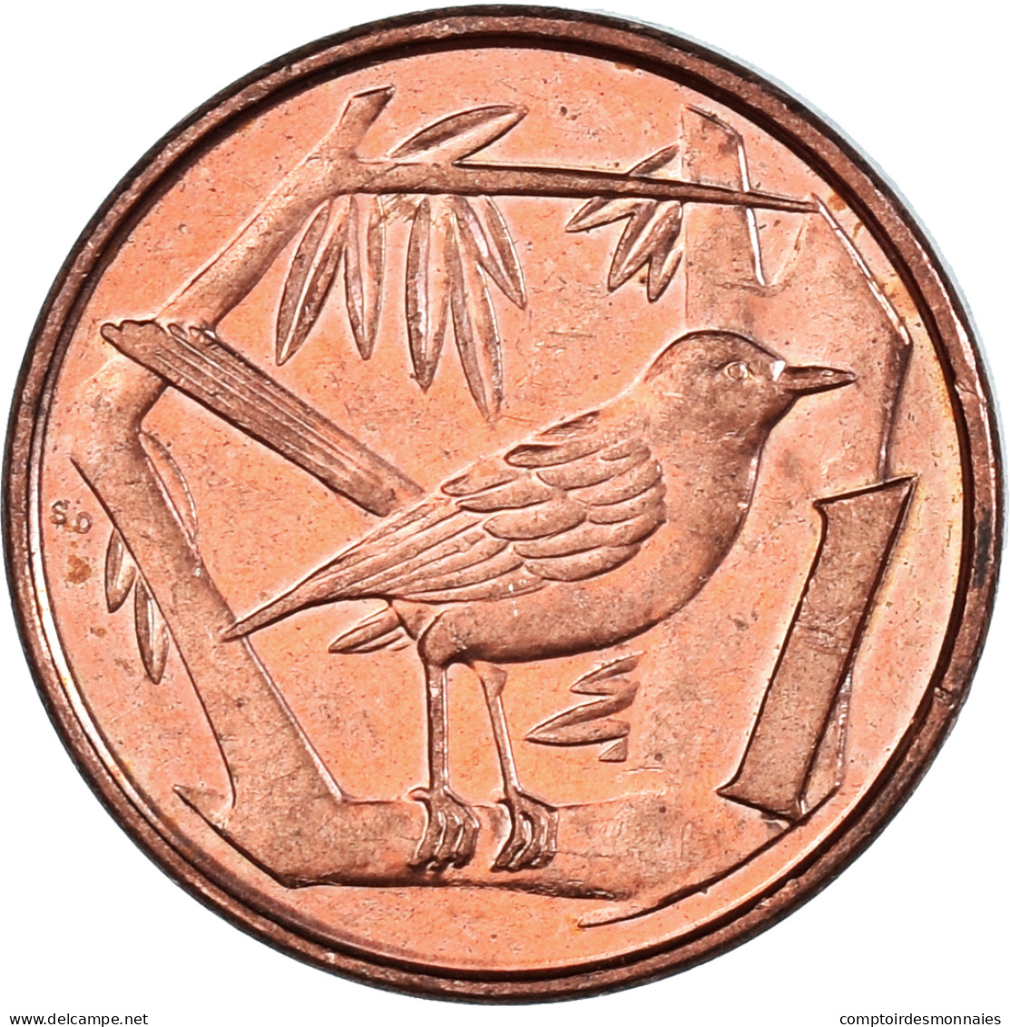 Monnaie, Îles Caïmans, Cent, 2002 - Cayman (Isole)