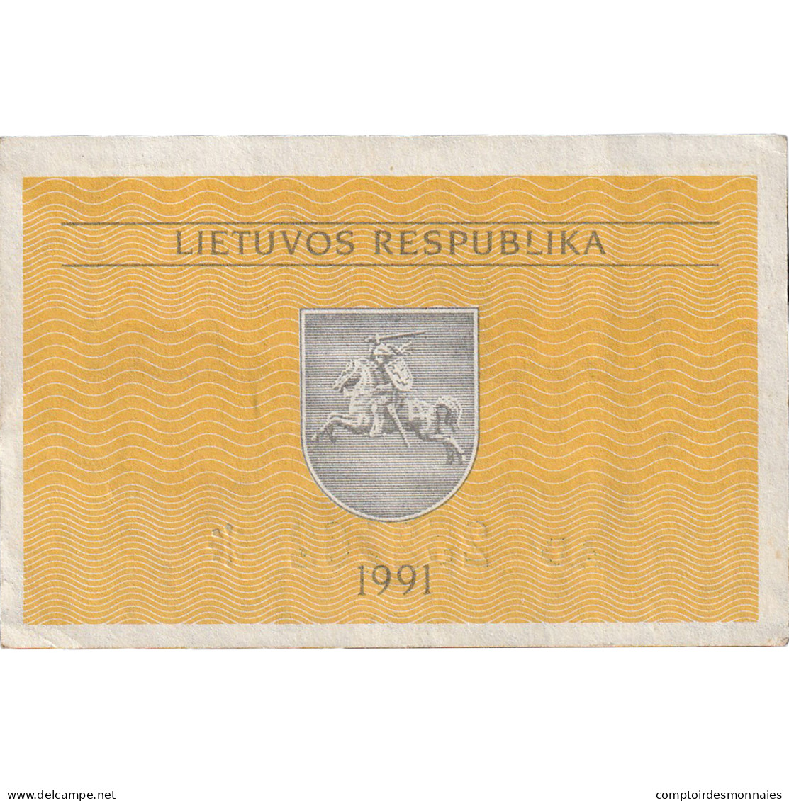 Lituanie, 0.10 Talonas, 1991, KM:29b, SUP - Lithuania