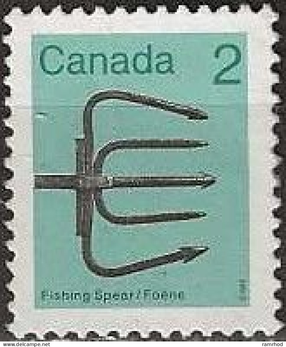 CANADA 1982 Heritage Artefacts - 2c Fishing Spear MNG - Unused Stamps