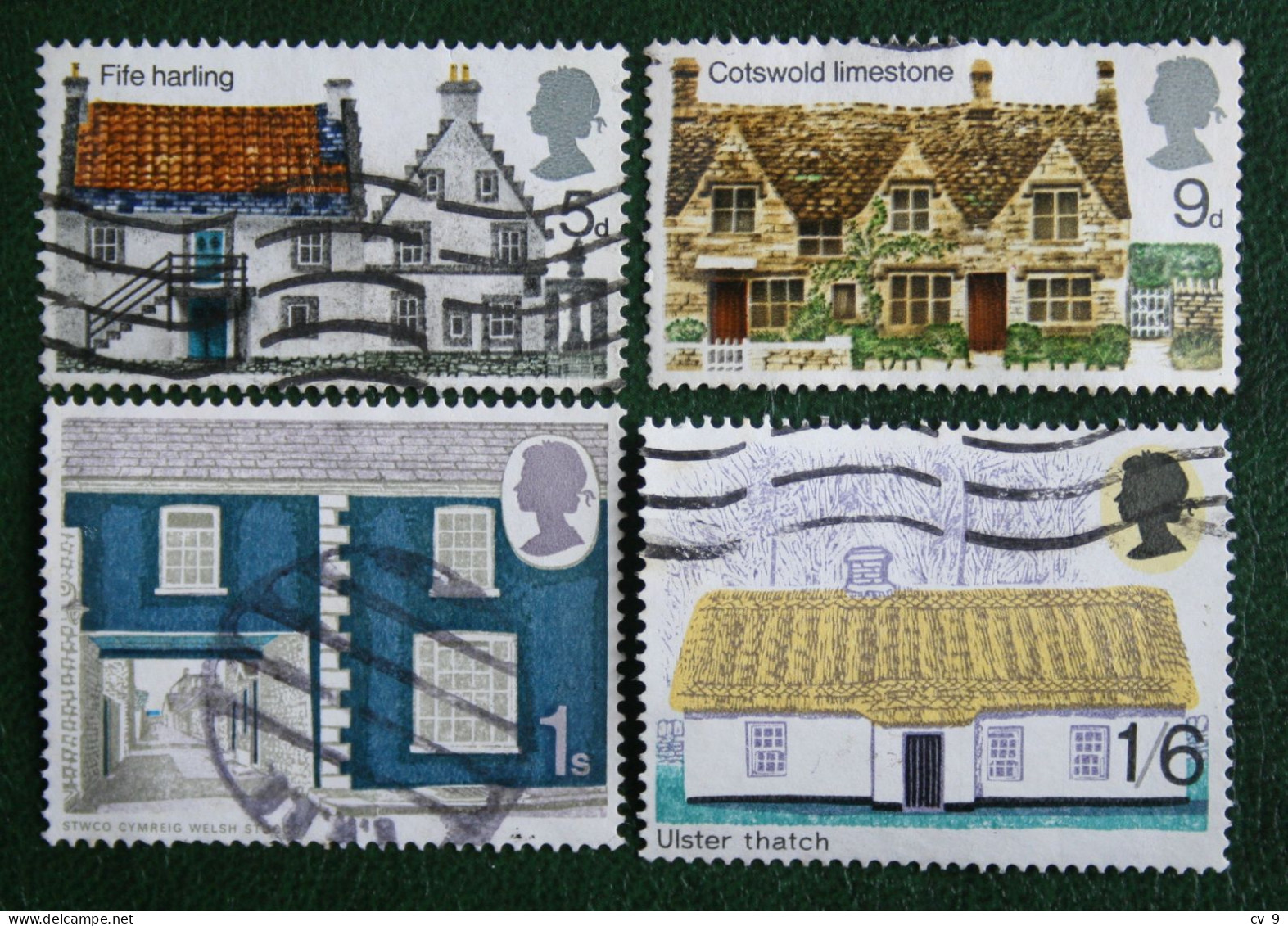 Cottages Houses (Mi 535-538) 1970 Used Gebruikt Oblitere ENGLAND GRANDE-BRETAGNE GB GREAT BRITAIN - Usati