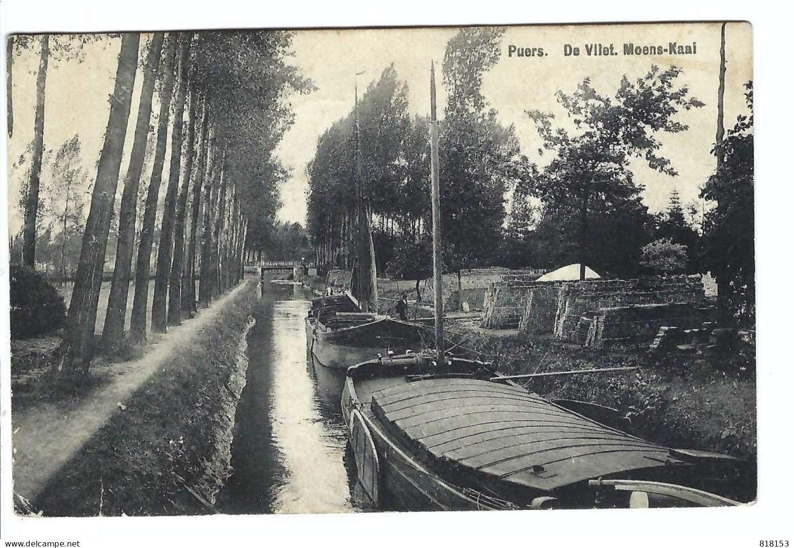 Puurs  Puers  De Vliet. Moens-Kaai 1914 - Puurs