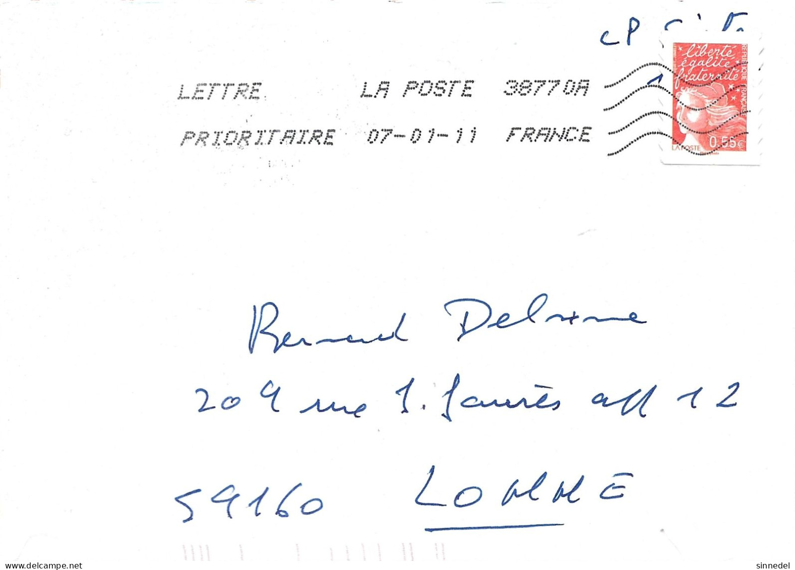 FRANCE DOCUMENT  LUQUET 0.55 ROUGE REF  234 - Briefe U. Dokumente