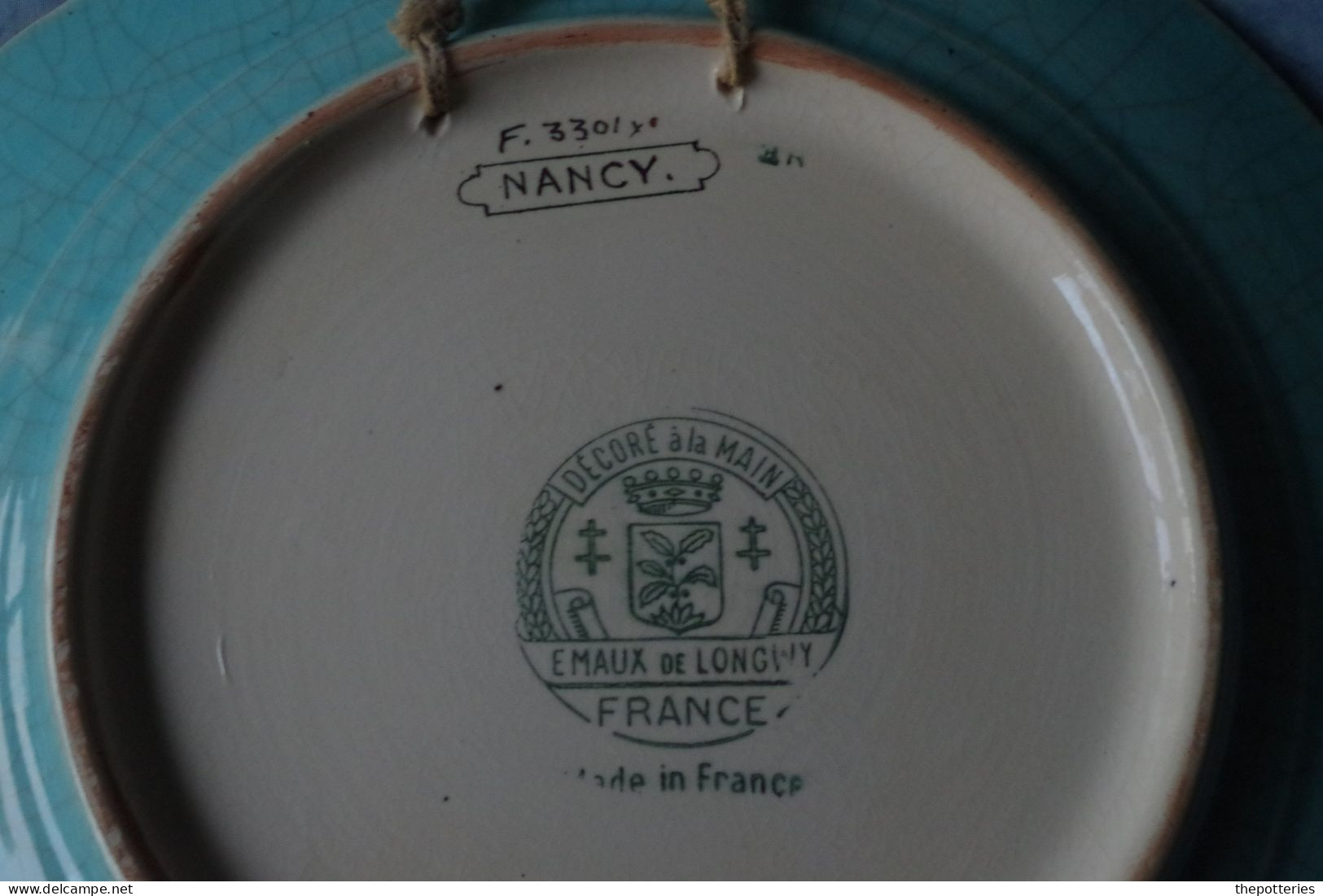 B13 Assiette Emaux Longwy Nancy Porte Stanislas Plate Ceramique  French East Plate Ceramic - Longwy (FRA)