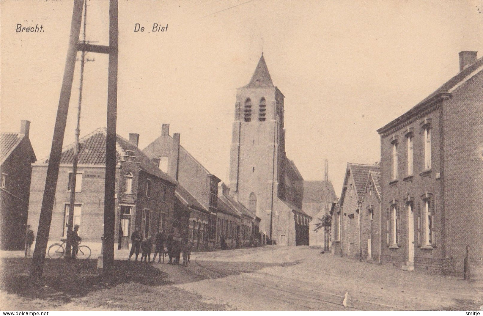 BRECHT 1924 DE BIST MET KERK EN KINDEREN - KLEINE ANIMATIE - UITG. VERVOORT ANTWERPEN - Brecht