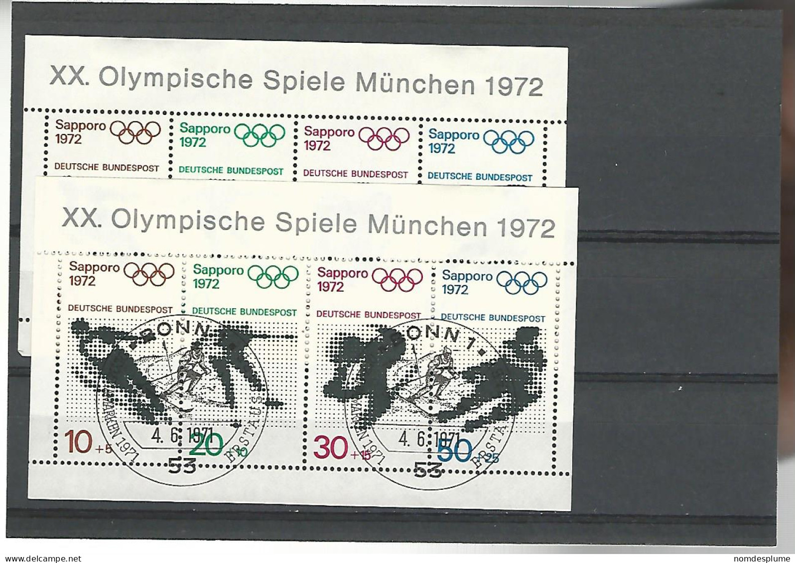 54440 ) Collection Germany Block Olympics 1972 - Sammlungen