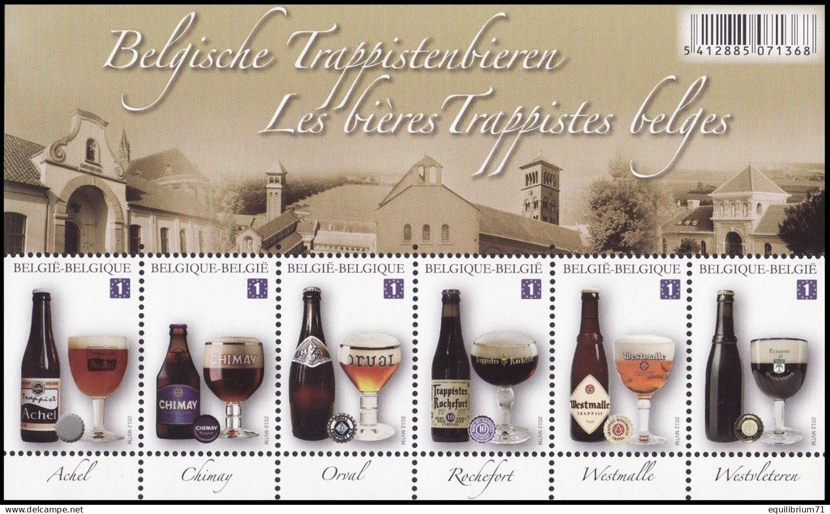 BL197**(4195/4200) - Trappistes Belges/Belgische Trappistenbieren - Achel,Chimay,Orval,Westmalle,Westvleteren) - EUROPE - Beers