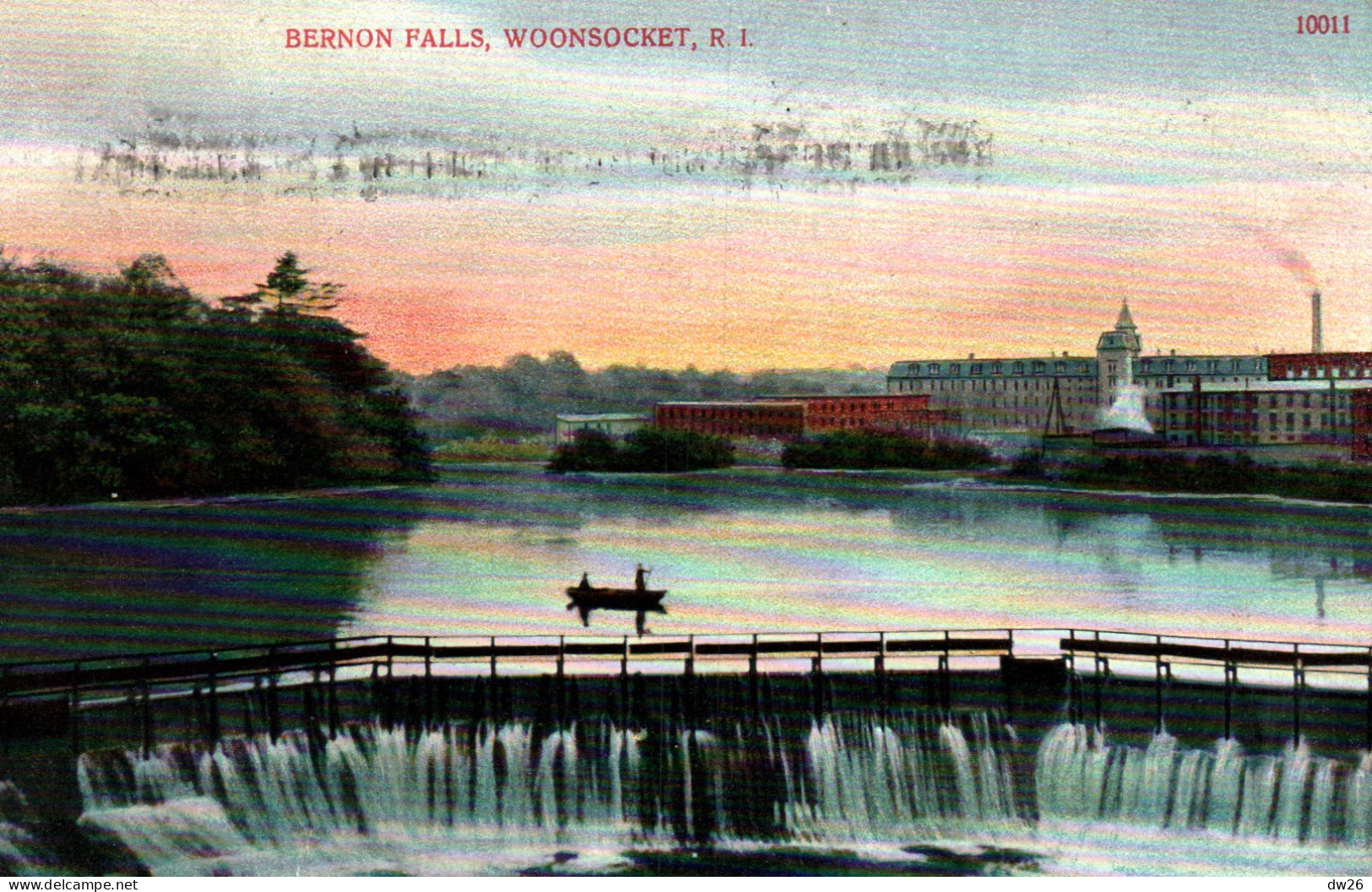 Bernon Falls - Woonsocket, Rhode Island R.I. Les Chutes, Blackstone River - N° 10011 - Woonsocket