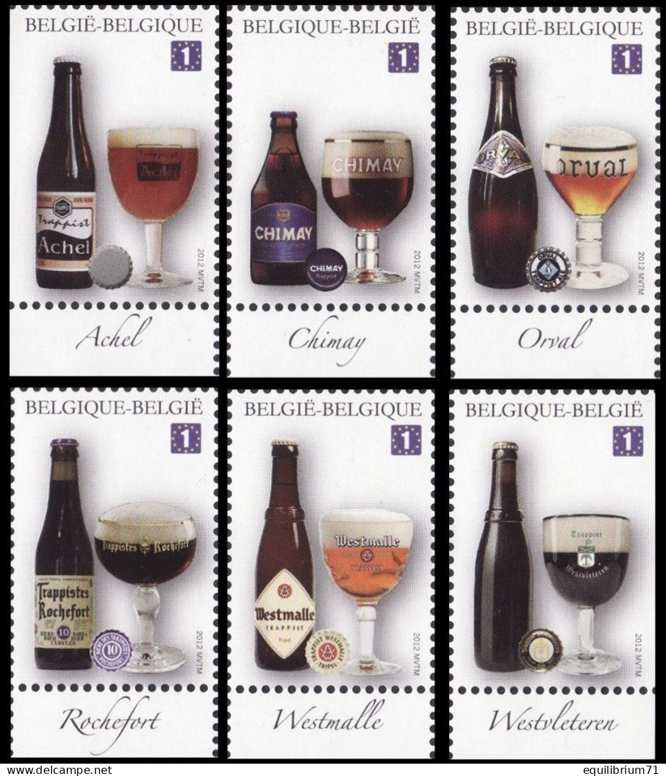 4195/4200**(BL197) - Trappistes Belges/Belgische Trappistenbieren - Achel,Chimay,Orval,Westmalle,Westvleteren) - EUROPE - Biere