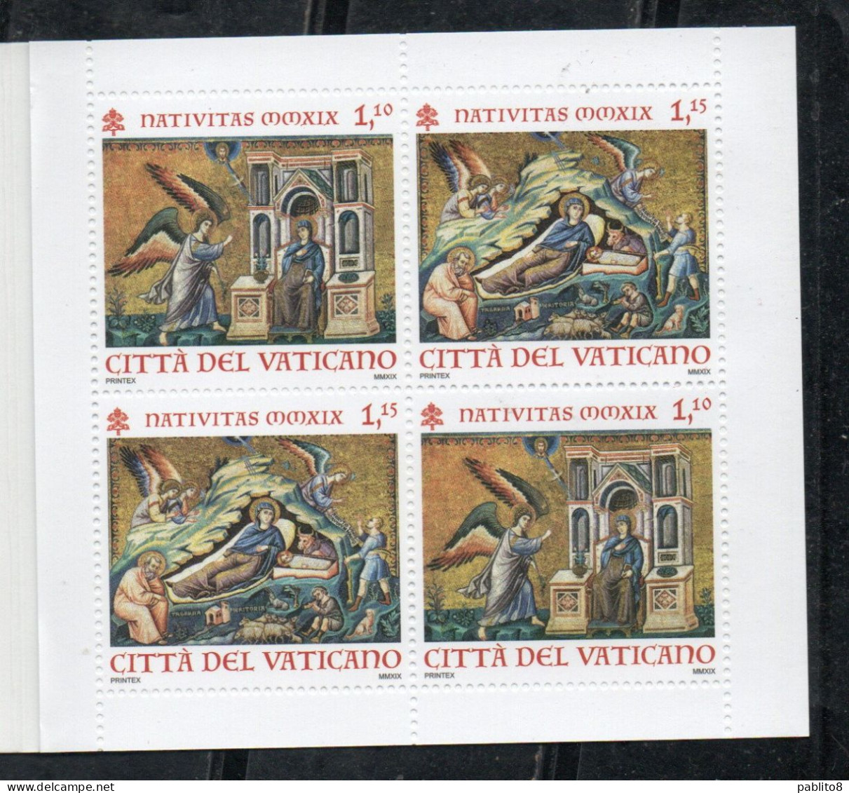 CITTÀ DEL VATICANO VATIKAN VATICAN 2019 NATALE LIBRETTO CHRISTMAS BOOKLET NOEL CARNET SERIE COMPLETA COMPLETE SET MNH - Booklets