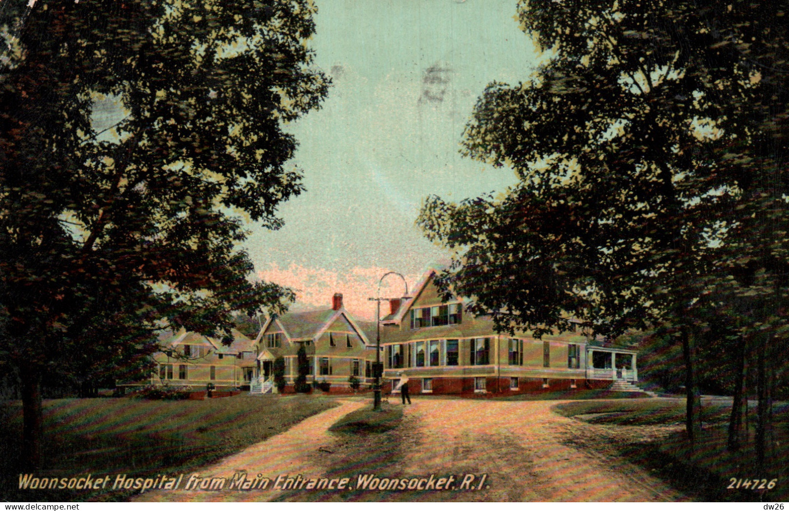Hospital From Main Entrance - Woonsocket, Rhode Island R.I. L'Hôpital - N° 214726 - Woonsocket