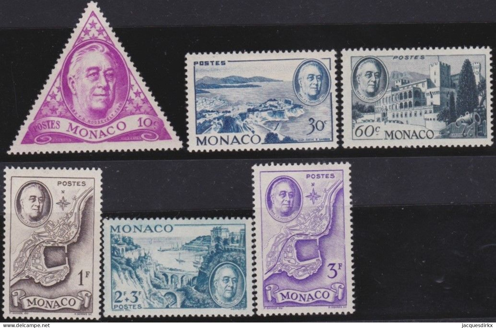 Monaco     .  Y&T   .   295/300   .  **  .    Neuf Avec Gomme Et SANS Charnière - Unused Stamps