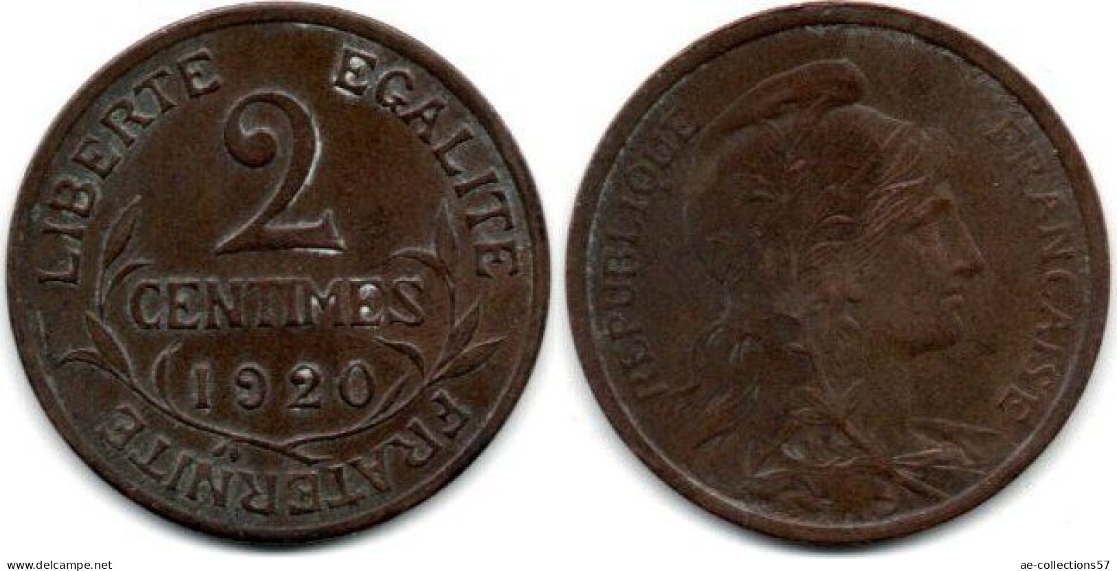 MA 28329 /   2 Centimes 1920 TTB - 2 Centimes