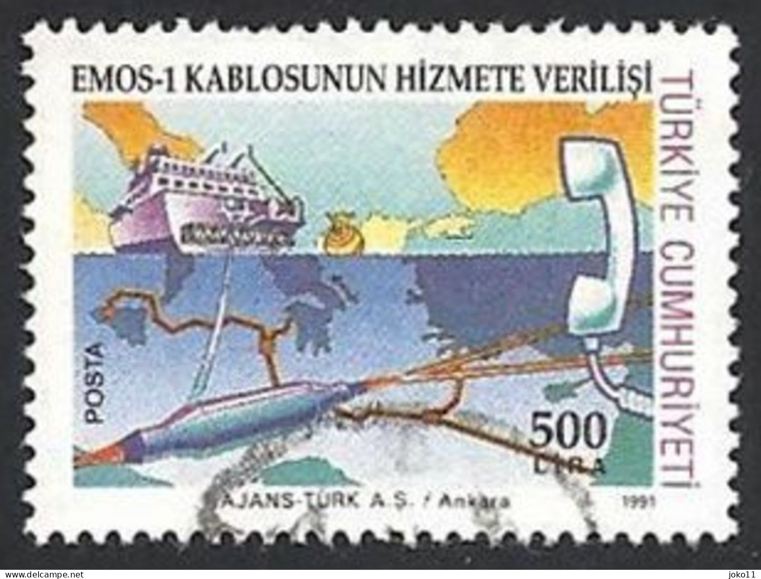 Türkei, 1991, Mi.-Nr.  2924 C, Gestempelt - Usati