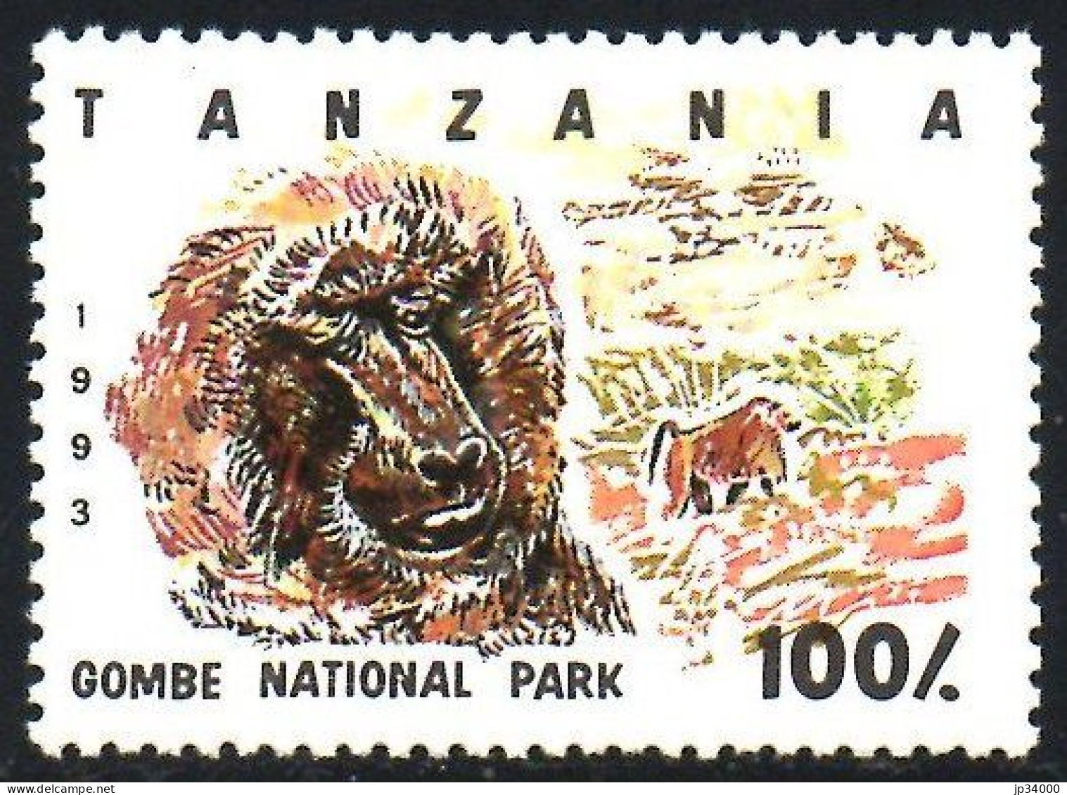 TANZANIE Singes, Singe, Chimpanzés Yvert N° 1445 Neuf Sans Charnière ** MNH - Chimpanzés