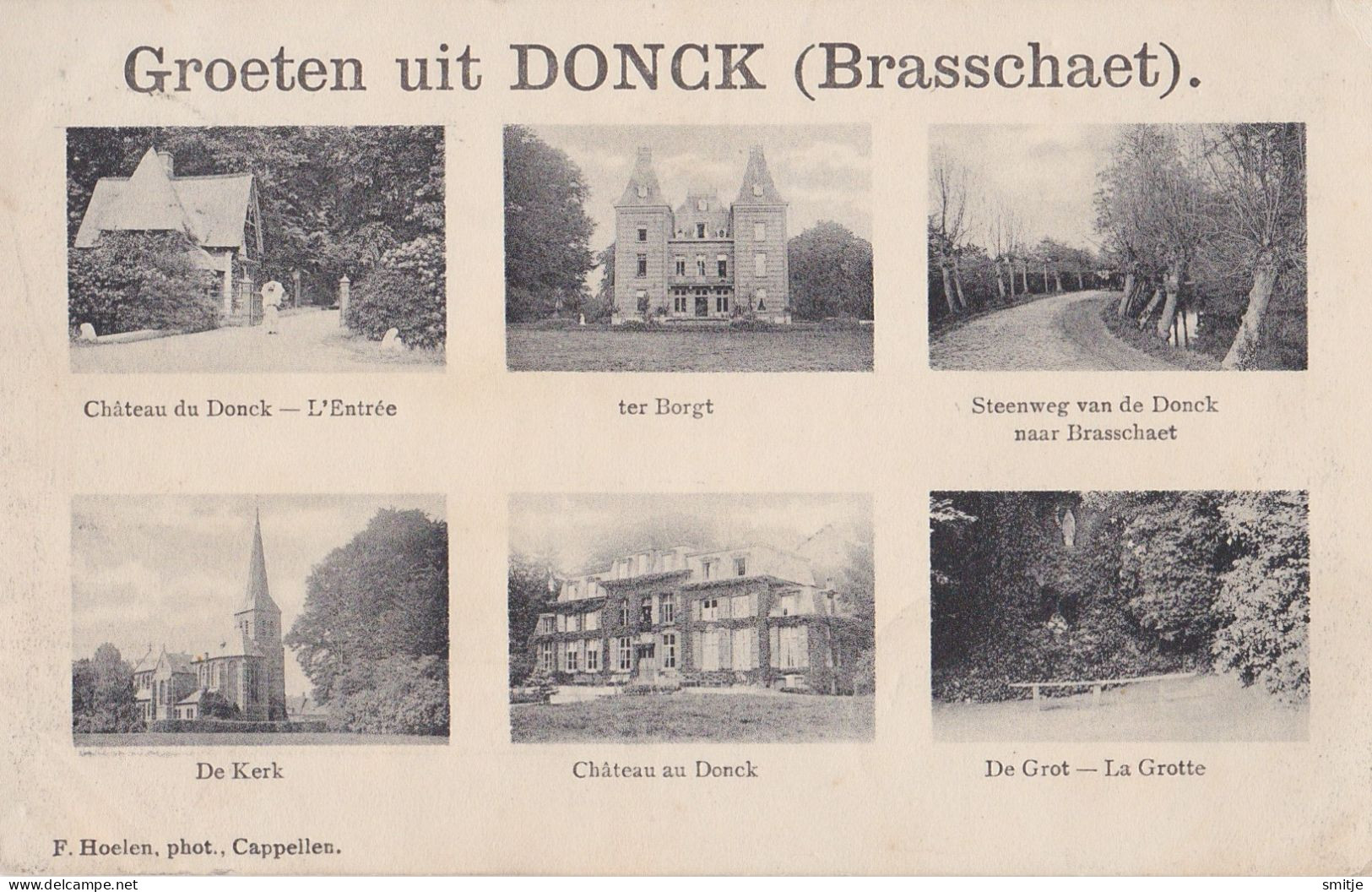 DONCK - BRASSCHAAT EKEREN - 1912 MULTIVIEW - 6 ZICHTEN - HOELEN KAPELLEN ONGENUMMERD - Brasschaat