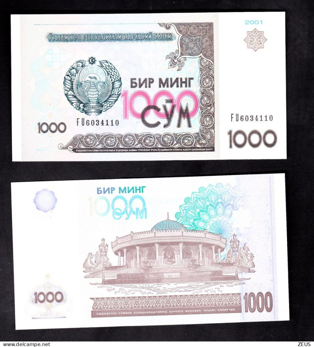 UZBEKISTAN 1000 SUM 2001 PIK 82 FDS - Uzbekistan