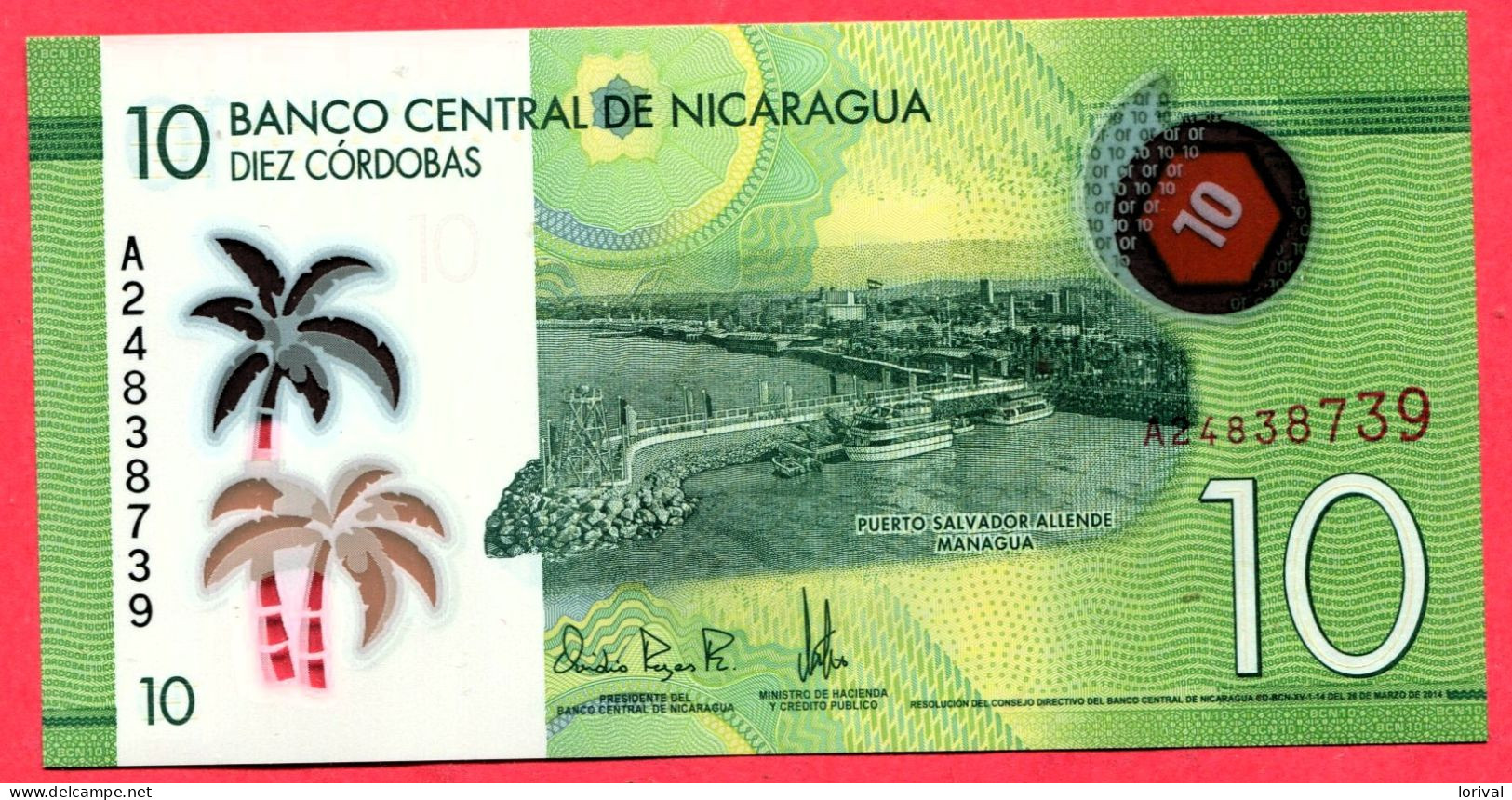 10 Cordoba Neuf 3 Euros - Nicaragua