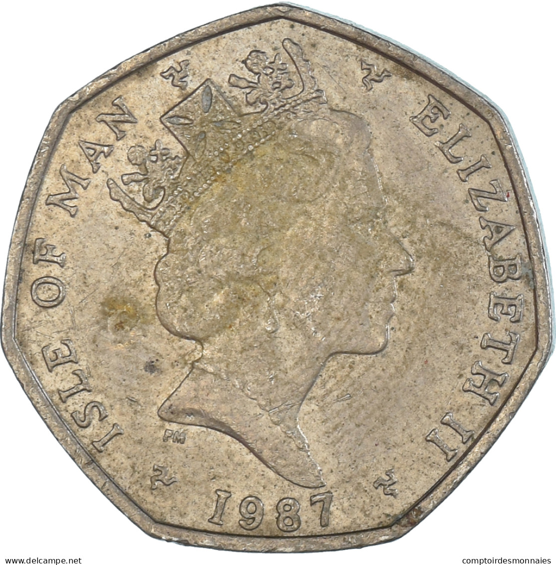 Monnaie, Île De Man, 20 Pence, 1987 - Isle Of Man