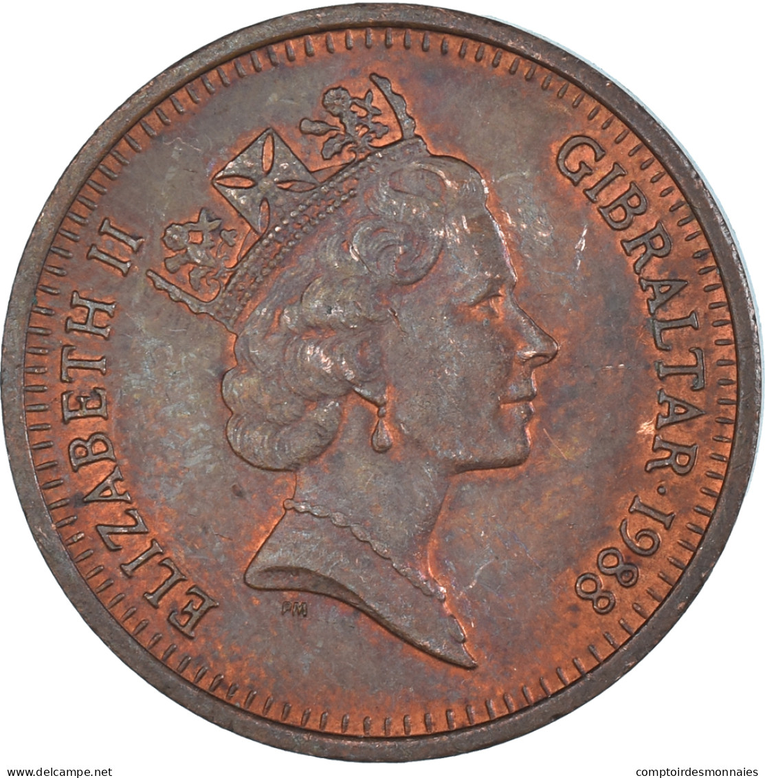 Monnaie, Gibraltar, 2 Pence, 1988 - Gibraltar