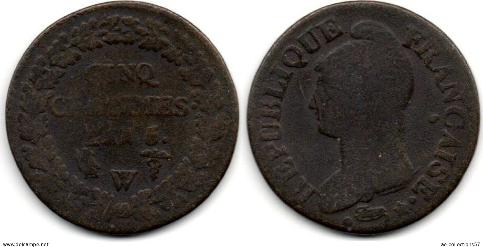 MA 28354 /   5 Centimes An 5 W B+ - 1795-1799 Direktorium