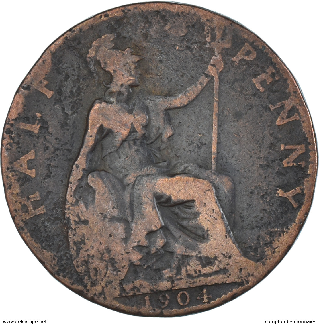 Monnaie, Grande-Bretagne, 1/2 Penny, 1901 - C. 1/2 Penny