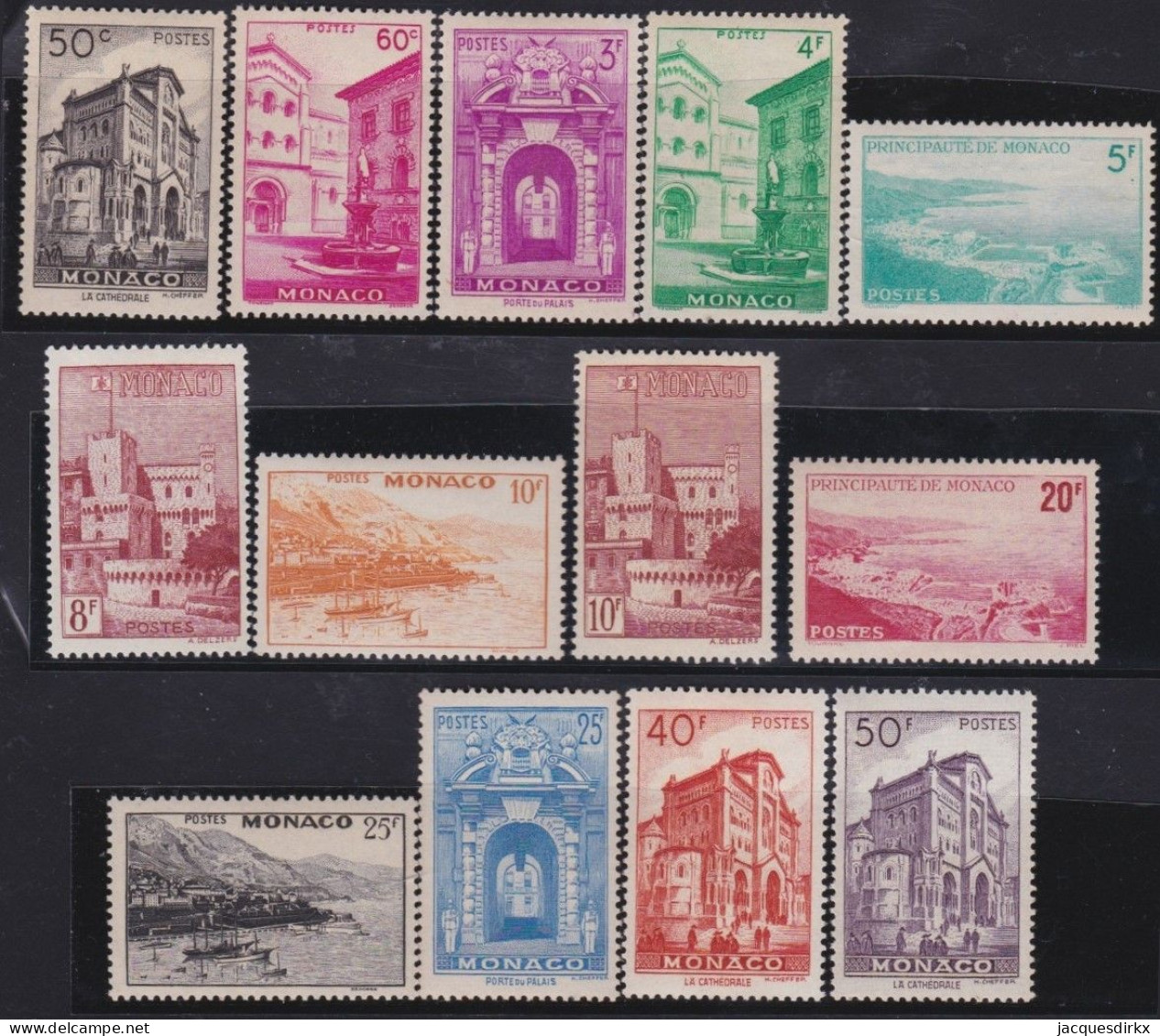 Monaco     .  Y&T   .    307/313C  .  **  .    Neuf Avec Gomme Et SANS Charnière - Unused Stamps