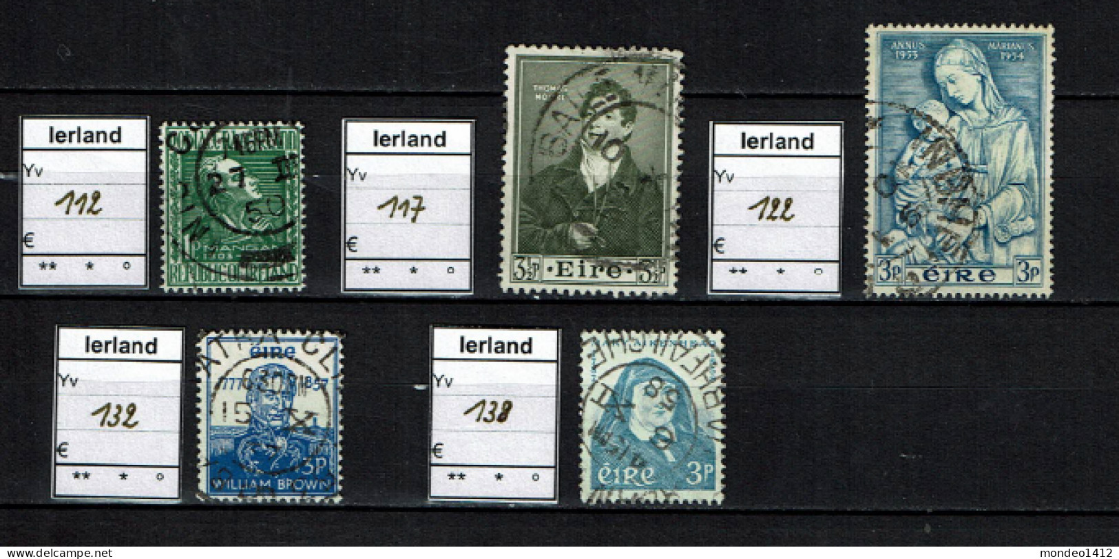 Ireland 1949 - YT 112-117-122-132-138 - Oblit. - Used - Oblitérés