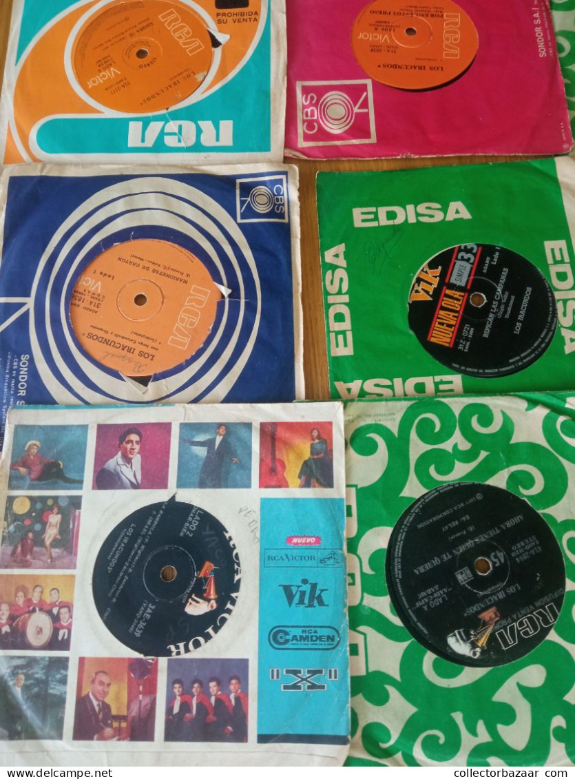 Los Iracundos lot os 23 singles & 1 LP vintage pop 1960ies great lot !