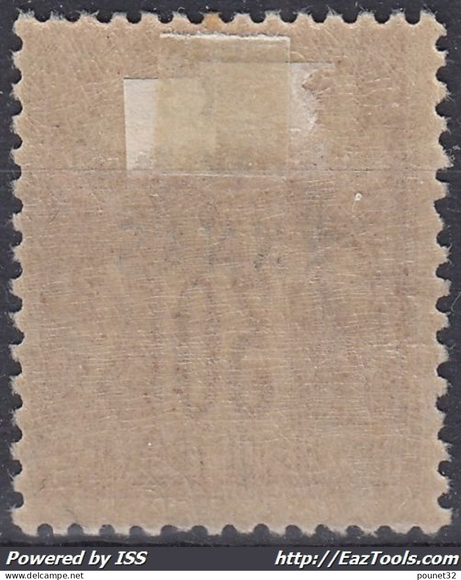 TIMBRE ZANZIBAR SAGE SURCHARGE 3 ANNAS N° 6 NEUF * GOMME AVEC CHARNIERE - Unused Stamps