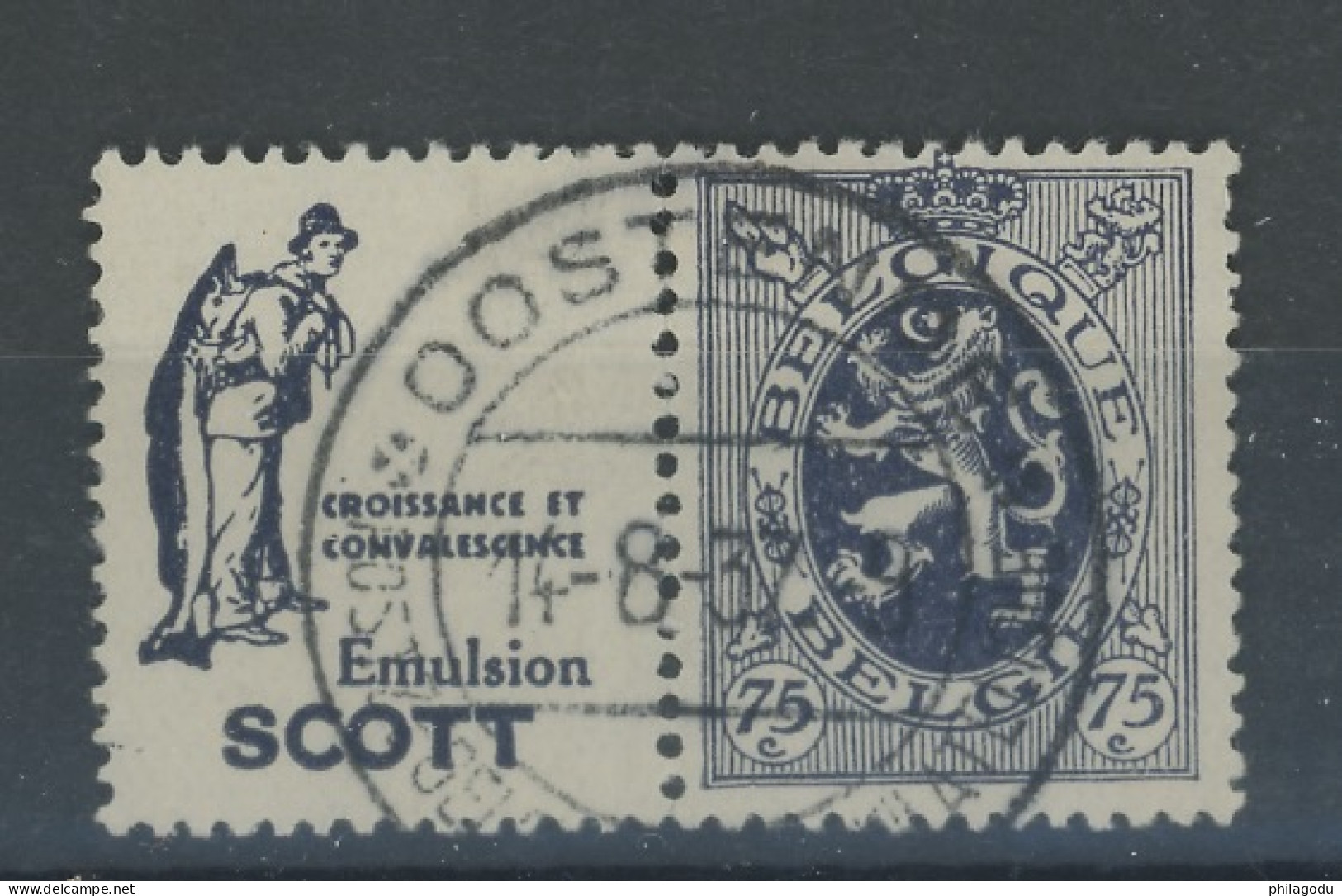 Pu.52  Scott Croissance  Ø Ostende Double Cercle  Cote 64,-Euro - Usados