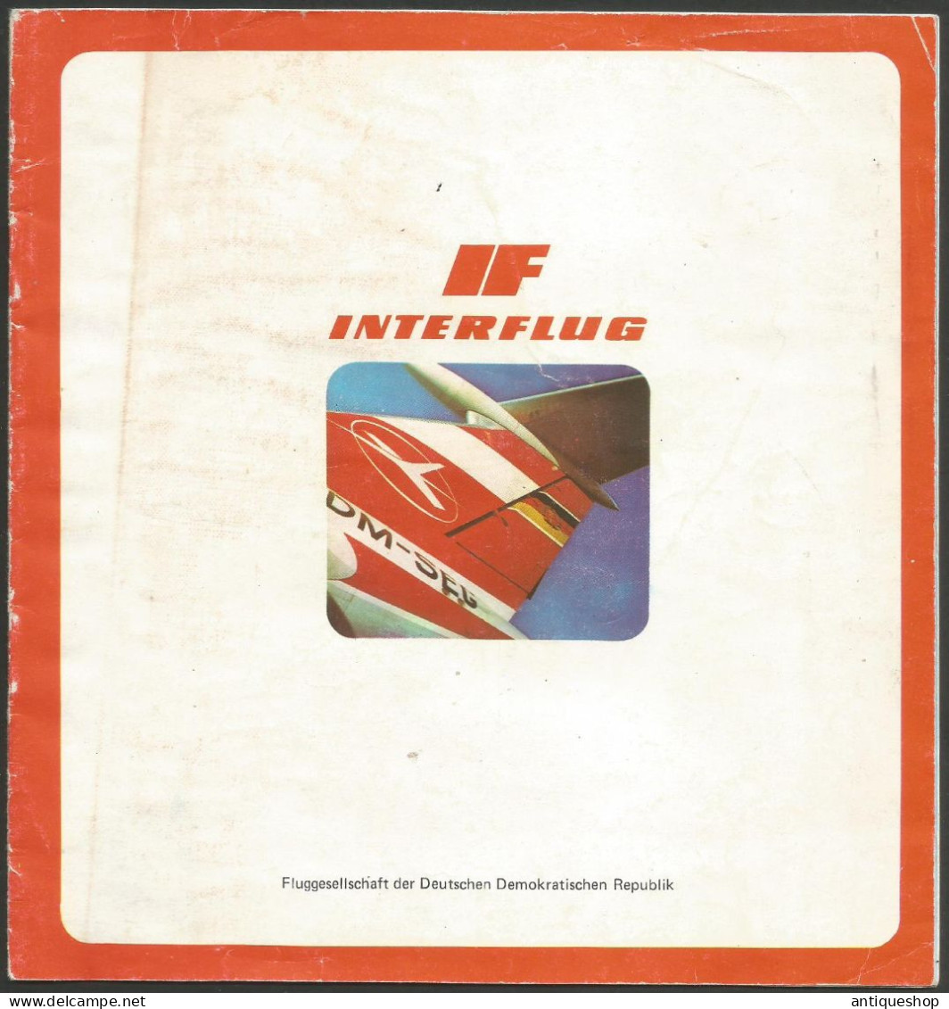 IF Interflug-----old Brochure - Magazines Inflight