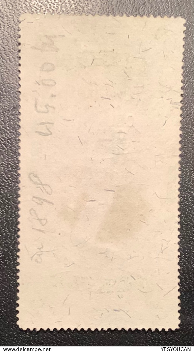 US Revenue Stamps Proprietary Sc.RB8b RARE 1871-74 50c On Green Paper Used By Handstamp  (USA Fiscal - Steuermarken