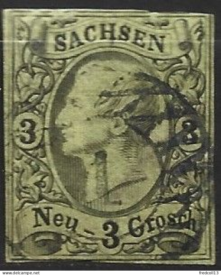 SAXE 10 Oblitéré Côte 15 € - Sachsen