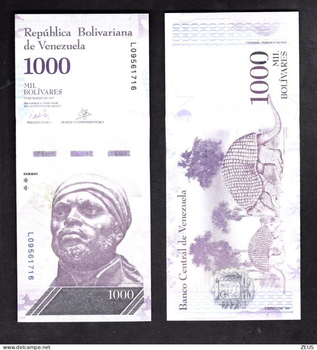 VENEZUELA 1000  BOLIVAREAS 2017 PIK 95B FDS - Venezuela