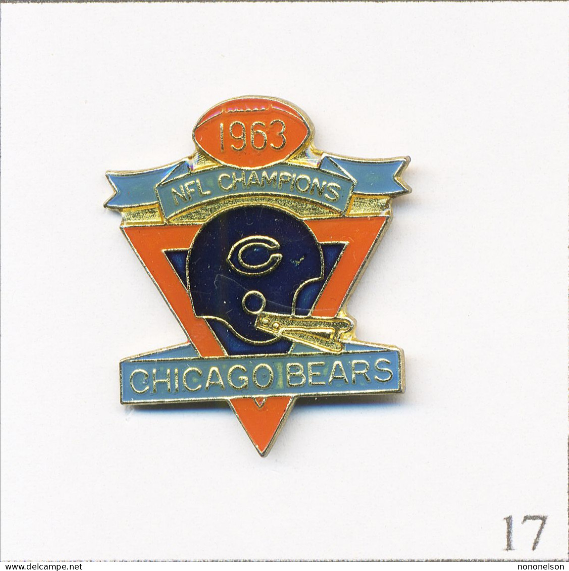 Pin's Sport - Baseball / Equipe Des Chicago Bears - Champion NFLen 1963. Non Estampillé. Epoxy. T690-17 - Béisbol