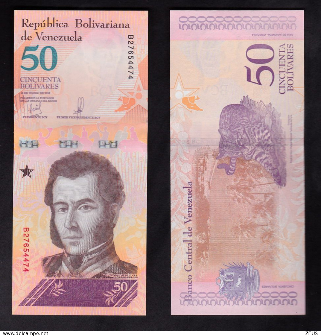 VENEZUELA 50  BOLIVAREAS 2018 PIK 105 FDS - Venezuela