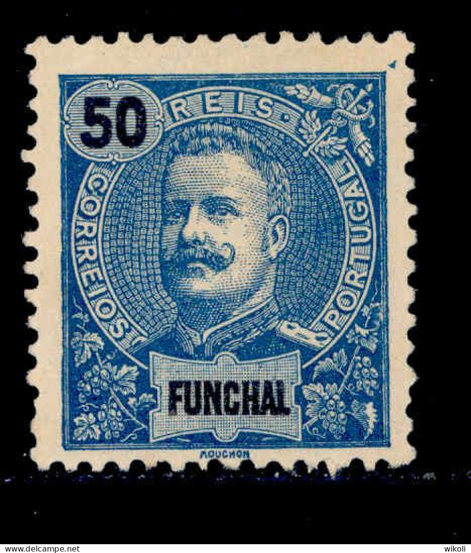 ! ! Funchal - 1897 D. Carlos 50 R - Af. 19 - No Gum - Funchal