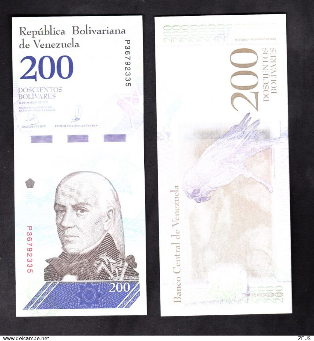 VENEZUELA 200  BOLIVAREAS 2018 PIK 107 FDS - Venezuela