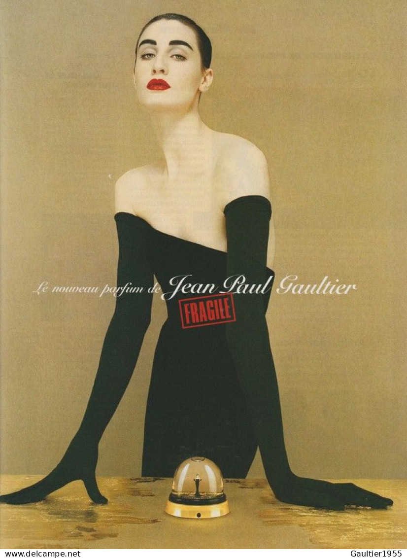 Publicité Papier - Advertising Paper - Fragile De Jean Paul Gaultier - Werbung (Zeitschriften)