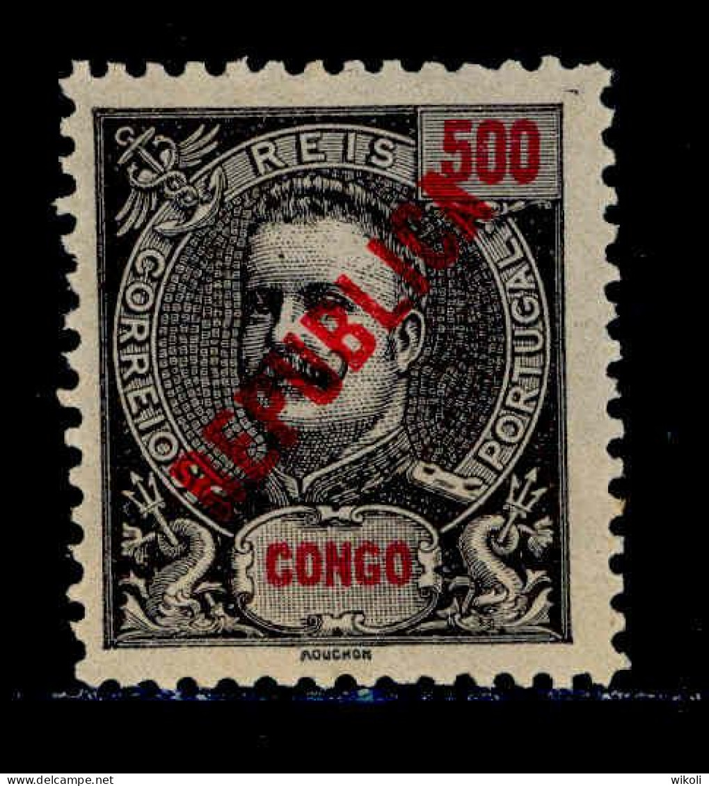 ! ! Congo - 1914 King Carlos Local Republica 500 R - Af. 120 - MH - Congo Portuguesa