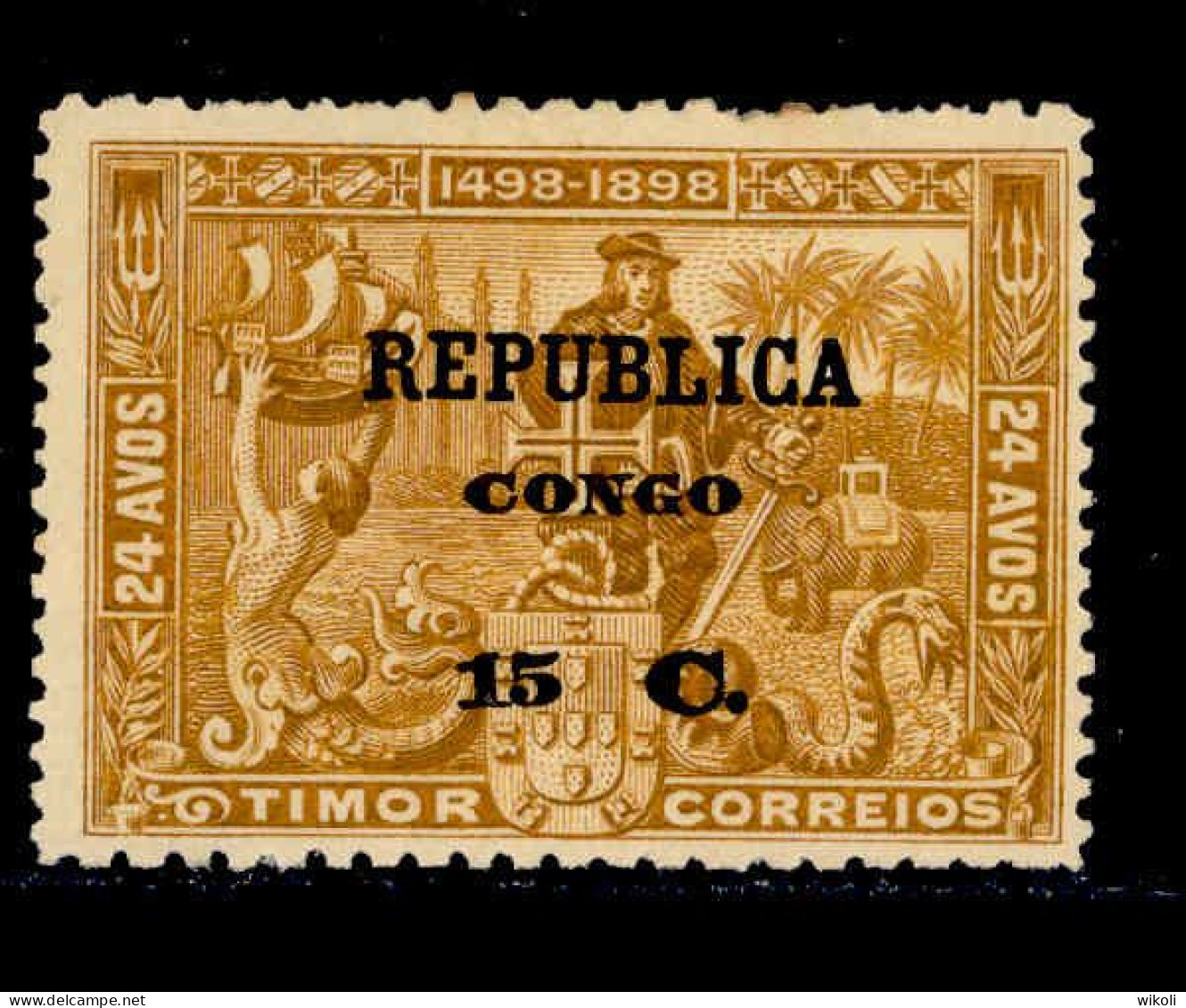 ! ! Congo - 1913 Vasco Gama On Timor 15 C - Af. 98 - MH - Congo Portuguesa