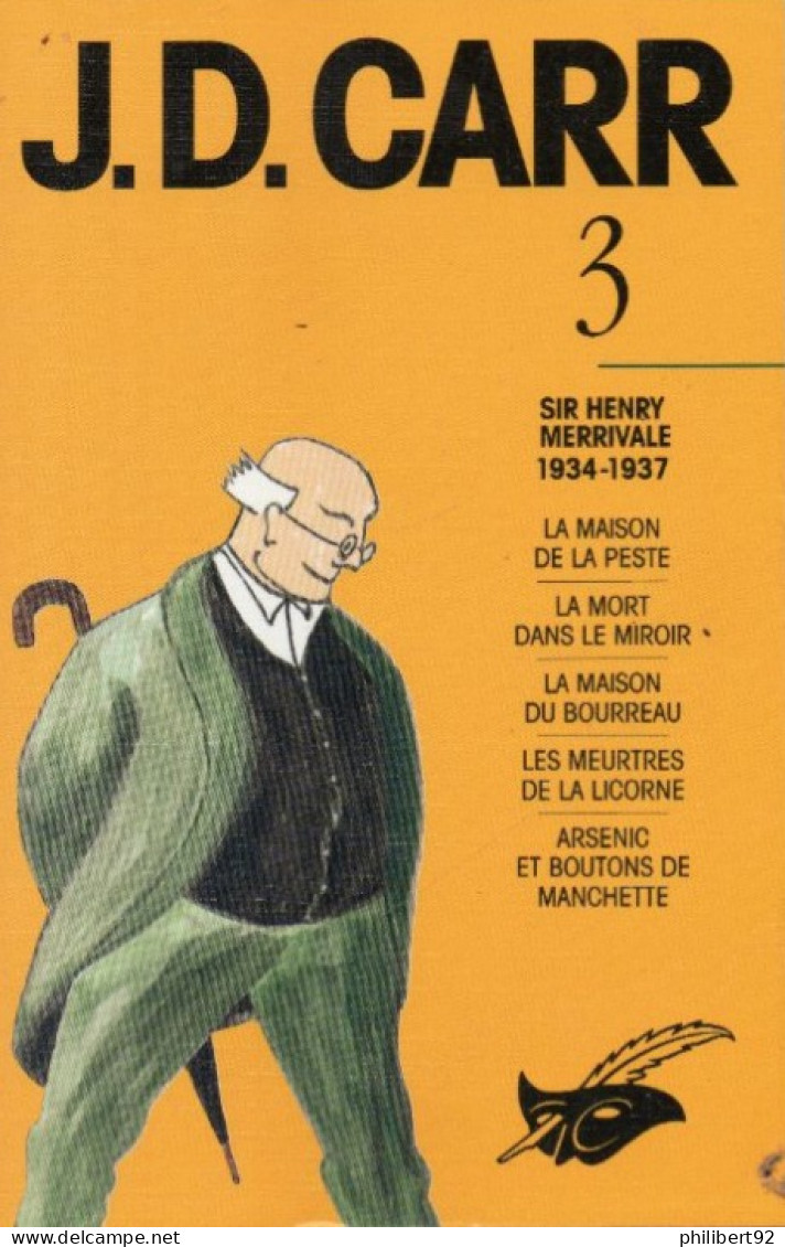 J.D. Carr Tome 3 Sir Henry Merrivale 1934-1937 - Champs-Elysées