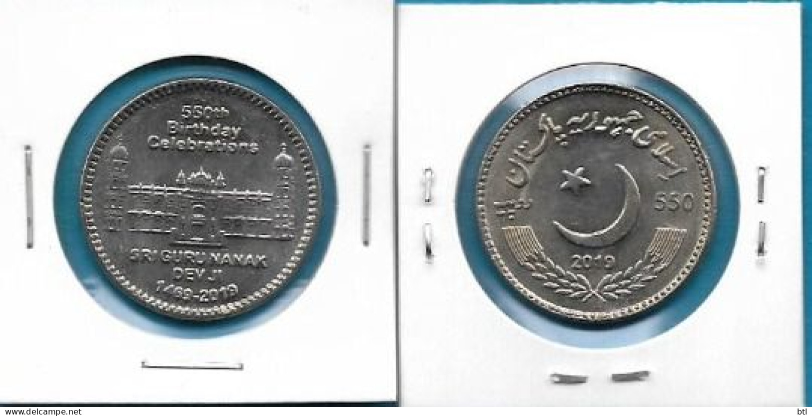 Pakistan - 550th Birth Celebration SRI GURU NANAK DEV JI " Commemorative Coin " - Pakistán