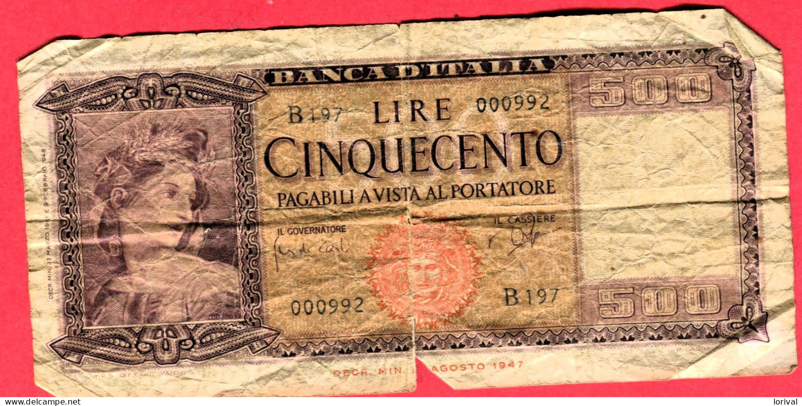 B 2 Euros - 5.000 Lire