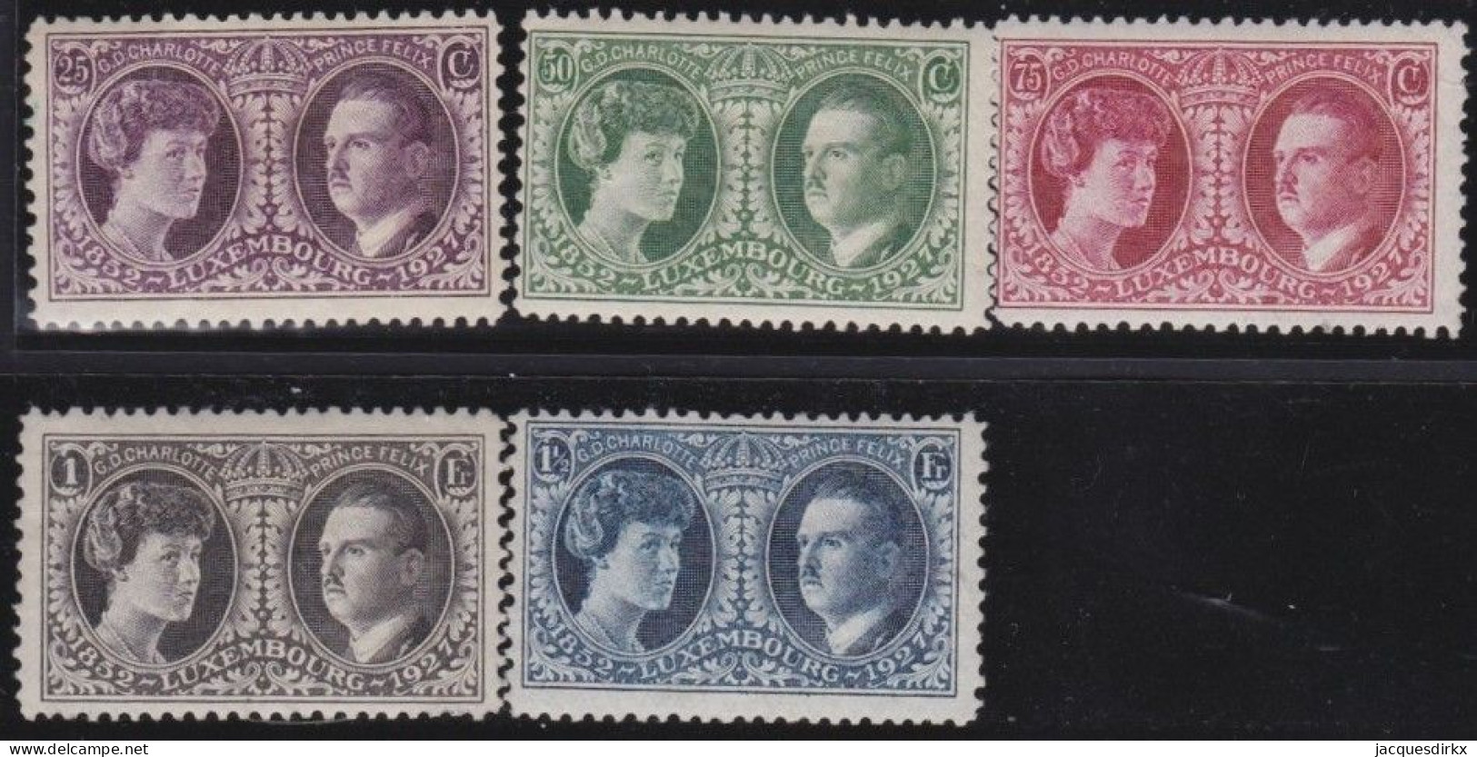 Luxembourg     .  Y&T   .    187/191     .  **  .    Neuf Avec Gomme Et SANS Charnière - Unused Stamps