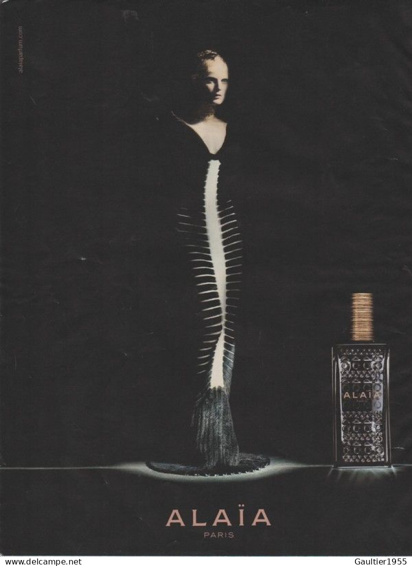 Publicité Papier - Advertising Paper - Alaïa - Parfumreclame (tijdschriften)