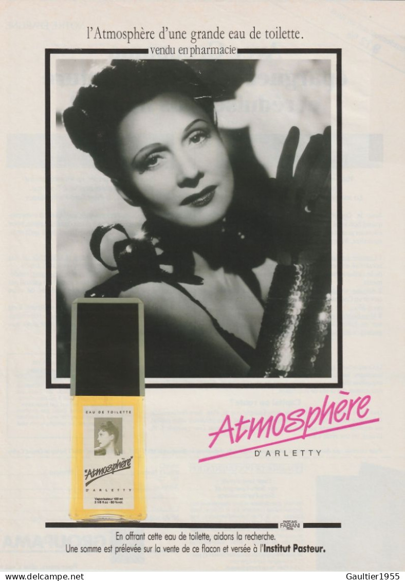 Publicité Papier - Advertising Paper - Atmosphère Arletty - Parfumreclame (tijdschriften)